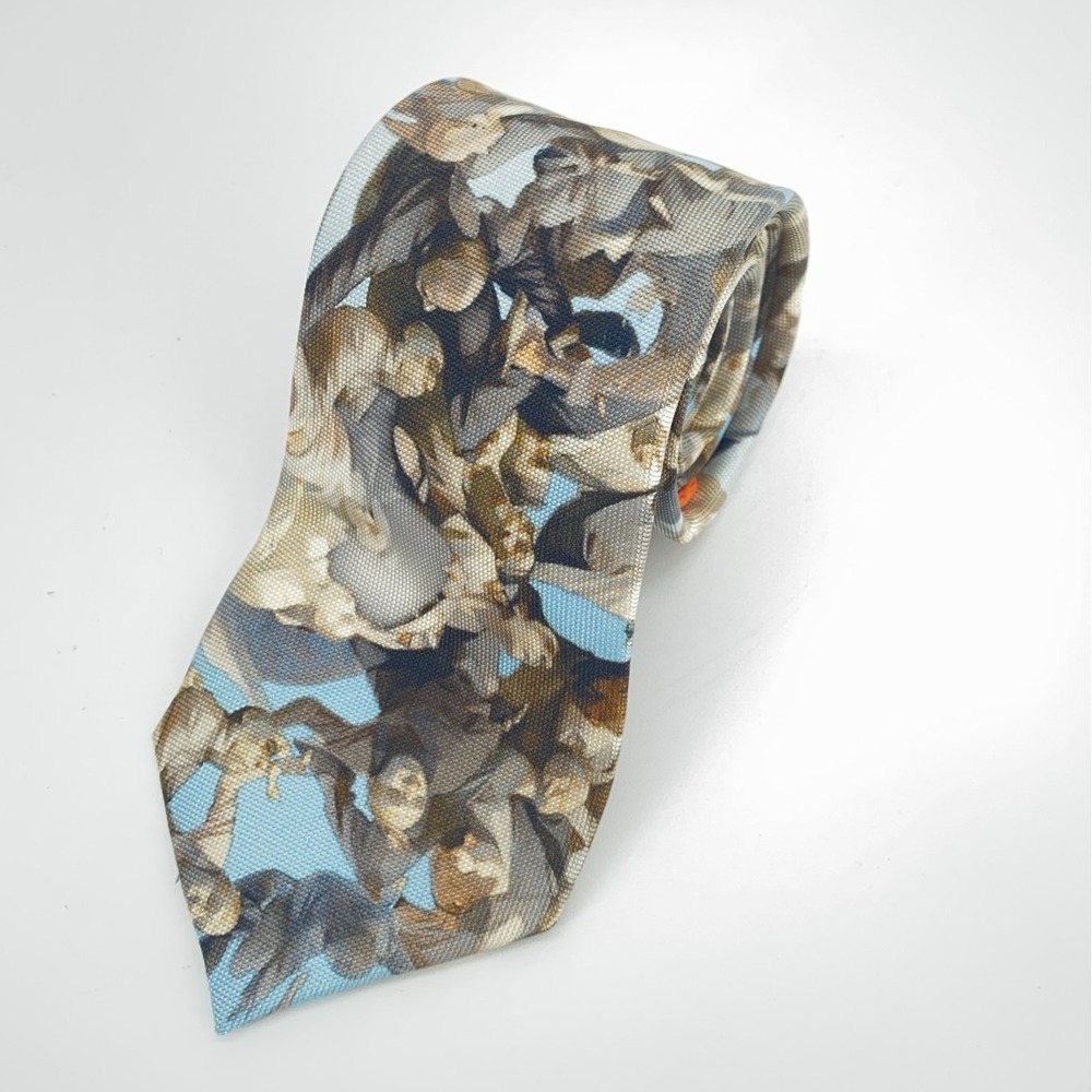 Eton Tie Mens Renaissance Art Silk Luxury Classic Fit Necktie Made in Italy